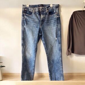 Y2K GAP High-Rise Straight Jeans 2003 Size 12 McBling Goldmine rare find classic